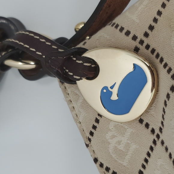 Dooney & Bourke Monogram Women Handbag, Medium, Light Beige and brown - Picture 5 of 16